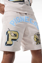Load image into Gallery viewer, Jordan Craig Pioneer Football Jersey &amp; Pioneer Mesh Shorts (Cream)