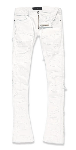 JORDAN CRAIG MARTIN STACKED - PYTHON DENIM JEAN (PLASTER)