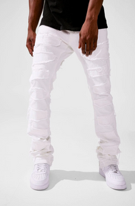 JORDAN CRAIG MARTIN STACKED - PYTHON DENIM JEAN (PLASTER)