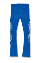 Load image into Gallery viewer, JORDAN CRAIG PARADISE TOUR STACKED SWEATPANTS (IMPERIAL BLUE)