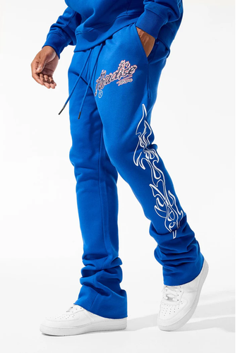 JORDAN CRAIG PARADISE TOUR STACKED SWEATPANTS (IMPERIAL BLUE)