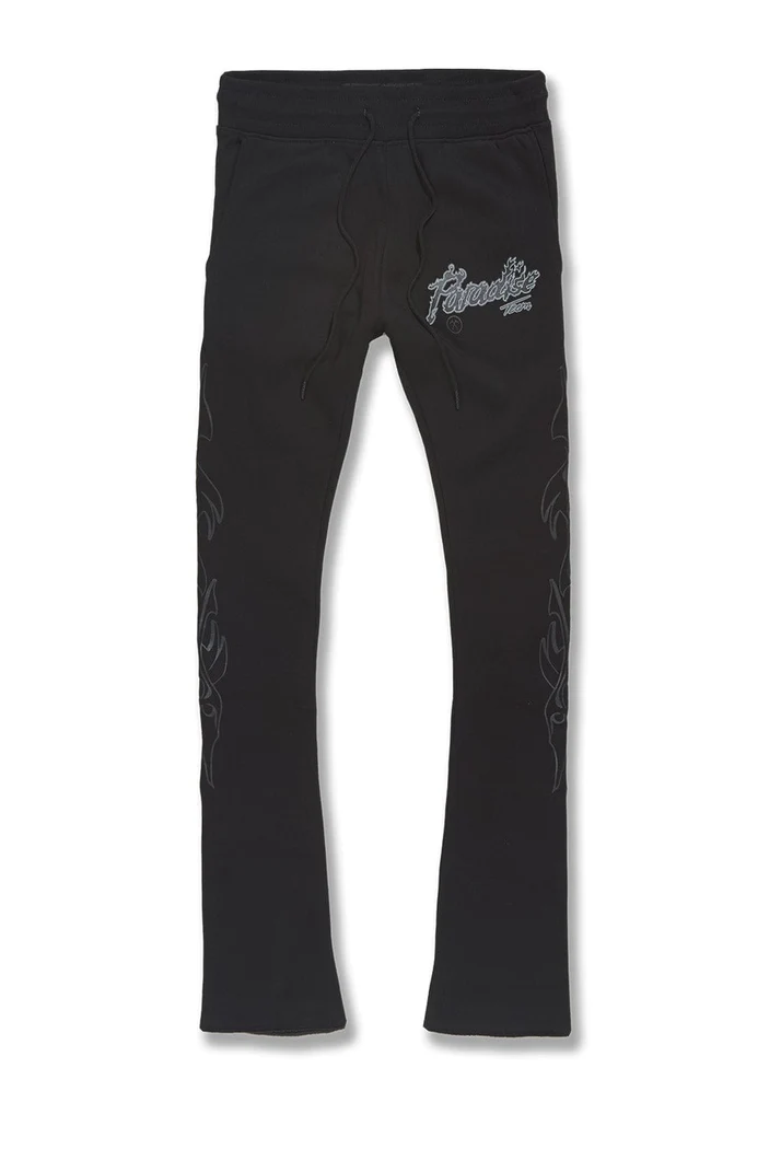 JORDAN CRAIG PARADISE TOUR STACKED SWEATPANTS (NOIR)