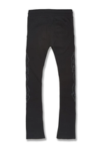 Load image into Gallery viewer, JORDAN CRAIG PARADISE TOUR STACKED SWEATPANTS (NOIR)