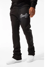 Load image into Gallery viewer, JORDAN CRAIG PARADISE TOUR STACKED SWEATPANTS (NOIR)