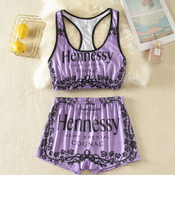 Load image into Gallery viewer, Women&#39;s 2pc *Ennessy Tank and Short Set IN STORES NOW! (Purple)