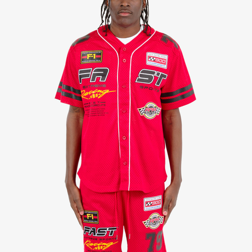 COPPER RIVET RACING BASEBALL JERSEY w/ MATCHING SHORT (RED)
