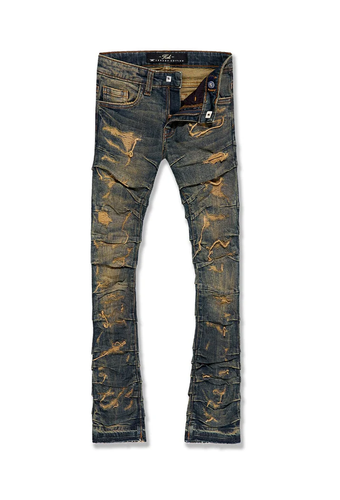 Jordan Craig Martin Stacked Ripple Effect Jeans (Dark Vintage) JTF1157