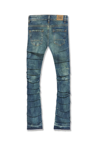 Jordan Craig Martin Stacked Ripple Effect Distressed Jeans (Lager) JTF1157
