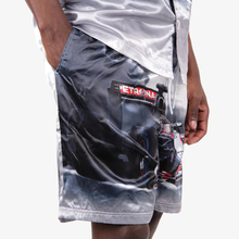Load image into Gallery viewer, COPPER RIVET &quot;RACING SMOKE&quot; SATIN 2PC SET (WHITE)