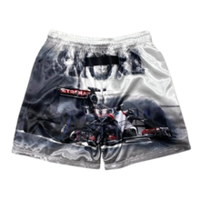 Load image into Gallery viewer, COPPER RIVET &quot;RACING SMOKE&quot; SATIN 2PC SET (WHITE)