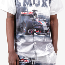 Load image into Gallery viewer, COPPER RIVET &quot;RACING SMOKE&quot; SATIN 2PC SET (WHITE)