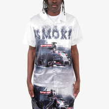 Load image into Gallery viewer, COPPER RIVET &quot;RACING SMOKE&quot; SATIN 2PC SET (WHITE)