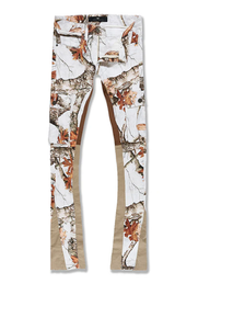 JORDAN CRAIG MARTIN STACKED - CAMO CARGO DENIM (SNOW CAMO)