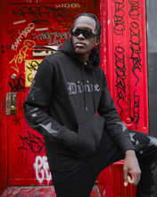 Load image into Gallery viewer, COPPER RIVET BLACK &quot;DIVINE&quot; HOODIE