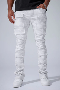 JORDAN CRAIG STACKED "SYIP THRILLER" CARGO PANTS (ARTIC CAMO)