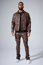 Load image into Gallery viewer, JORDAN CRAIG STACKED &quot;SYIP THRILLER&quot; CARGO PANTS (BROWN)