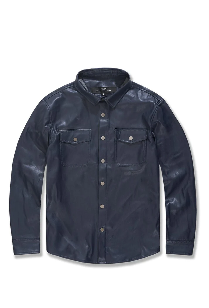 JORDAN CRAIG THRILLER BUTTON UP SHIRT (MIDNIGHT BLUE)