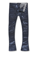 Load image into Gallery viewer, JORDAN CRAIG ROSS STACKED &quot;THRILLER&quot; CARGO PANTS (MIDNIGHT BLUE)