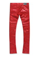 Load image into Gallery viewer, JORDAN CRAIG ROSS STACKED &quot;THRILLER&quot; CARGO PANTS (RED)