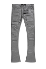 Load image into Gallery viewer, JORDAN CRAIG STACKED &quot;SYIP THRILLER&quot; CARGO PANTS (CHARCOAL)