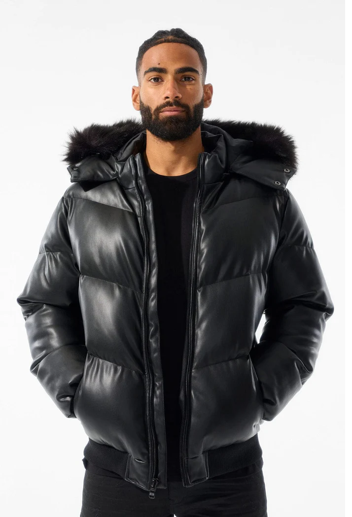 JORDAN CRAIG THRILLER PUFFER JACKET (BLACK)