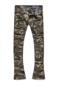 JORDAN CRAIG STACKED "SYIP THRILLER" CARGO PANTS (VINTAGE CAMO)