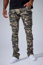 Load image into Gallery viewer, JORDAN CRAIG STACKED &quot;SYIP THRILLER&quot; CARGO PANTS (VINTAGE CAMO)