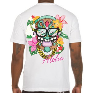 HUSTLE GANG "Tiki Drip" Knit & "Hawaii" Short Set