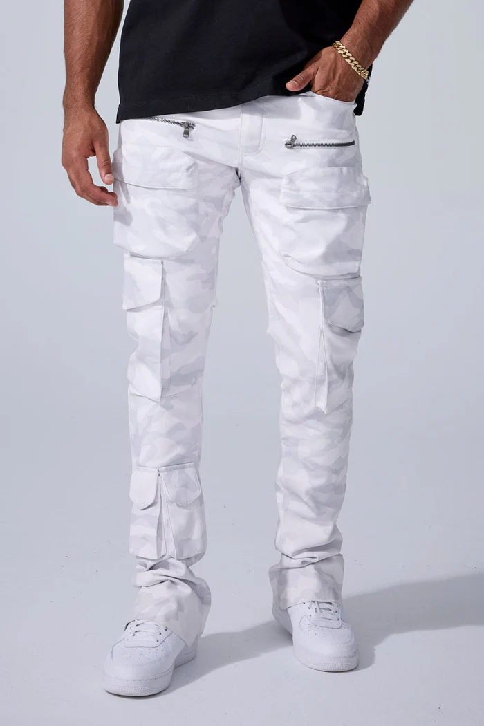 JORDAN CRAIG TRILLEST ROSS STACKED CARGO PANTS JRF2252C (ARTIC CAMO)