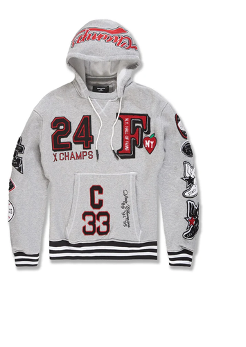 JORDAN CRAIG HALL OF FAME PULLOVER HOODIE (ASH HEATHER)