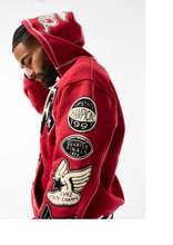 Load image into Gallery viewer, JORDAN CRAIG HALL OF FAME PULLOVER HOODIE (DEEP RED)