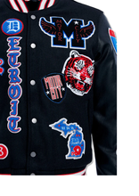 Load image into Gallery viewer, JORDAN CRAIG MOTOWN VARSITY JACKET (PISTON)