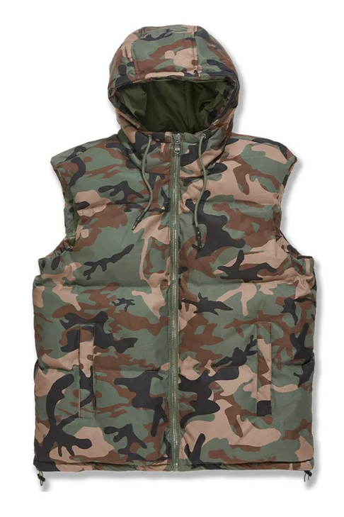 JORDAN CRAIG PUFFER VEST VINTAGE CAMO