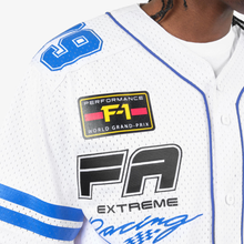 Load image into Gallery viewer, COPPER RIVET RACING BASEBALL JERSEY w/ MATCHING SHORT (WHITE)