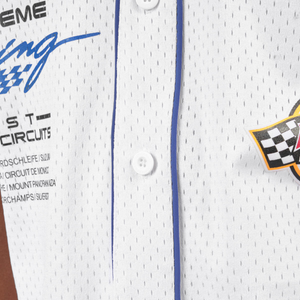 COPPER RIVET RACING BASEBALL JERSEY w/ MATCHING SHORT (WHITE)