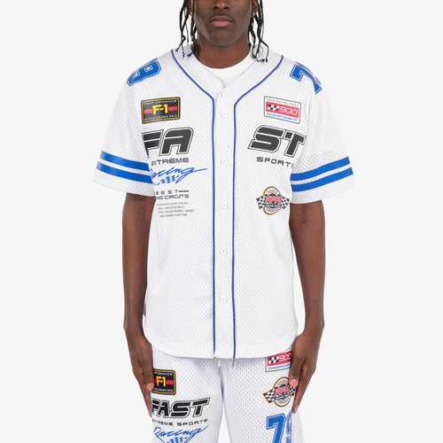 COPPER RIVET RACING BASEBALL JERSEY w/ MATCHING SHORT (WHITE)