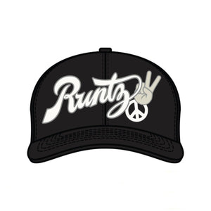 PEACE, LOVE, RUNTZ HAT (BLACK)