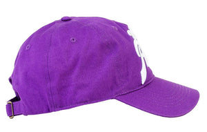 WHITE RUNTZ HAT (PURPLE)