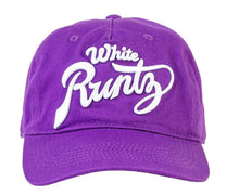 Load image into Gallery viewer, WHITE RUNTZ HAT (PURPLE)