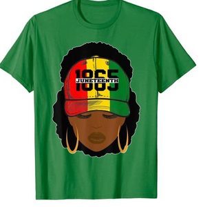 WOMEM1865 JUNETEENTH TEE (GREEN) IN STORE NOW