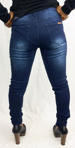 REDFOX BLUE PATCH DENIM JEANS PA5090