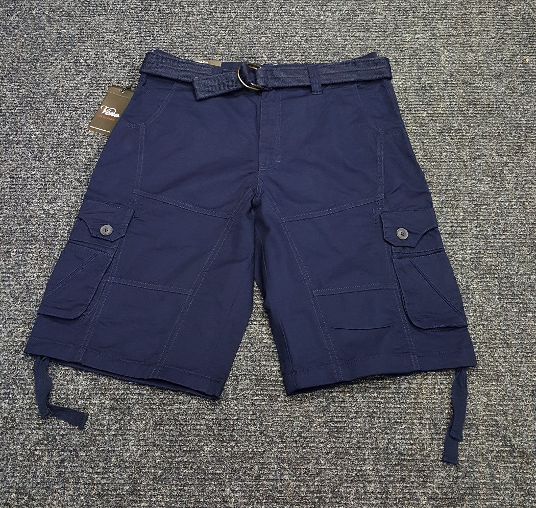 VENO FASHION TWILL CARGO SHORTS (NAVY)