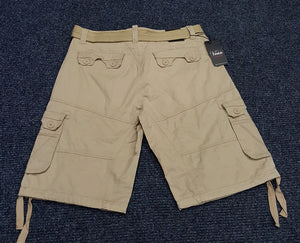 VENO FASHION TWILL CARGO SHORTS (KHAKI)