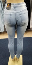 Load image into Gallery viewer, REDFOX LT BLUE EMBROIDERED ROSE JEANS