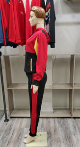 RedFox Women colorblock jogging set (red)