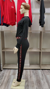 RedFox Women BLESSED 2pc Jogging Set (Black)