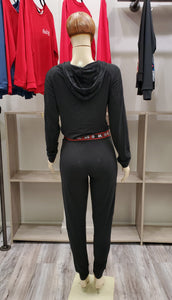 RedFox Women BLESSED 2pc Jogging Set (Black)