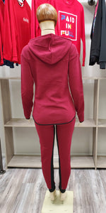 REDFOX 2 piece jogging set (burgundy red)