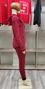 REDFOX 2 piece jogging set (burgundy red)