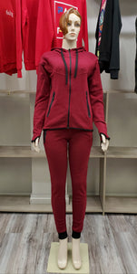 REDFOX 2 piece jogging set (burgundy red)